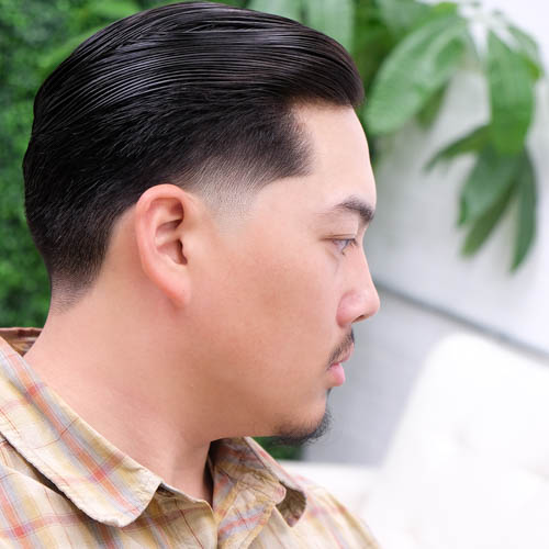 Dapper Haircut on young man inside mgx barbers Hayward ca